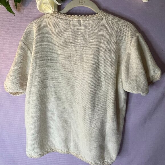 MARGULES VINTAGE FLOWER CARDIGAN LIKE BRAND NEW SIZE LARGE BUTTON DOWN S… - Picture 8 of 10